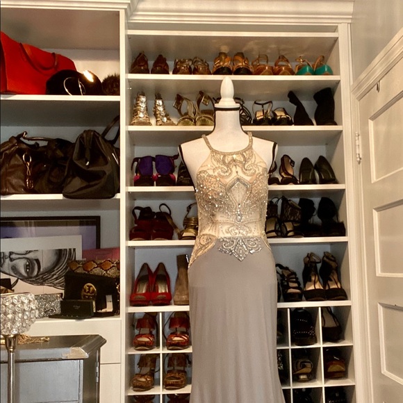 SHAIL K. A Kimi K Inc. Brand long beaded top gown - Picture 6 of 14